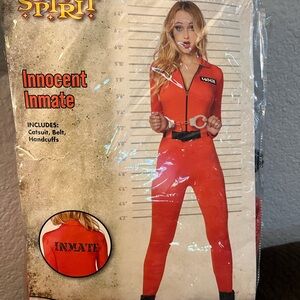 Spirit Women's Bold Red Jumpsuit Costume